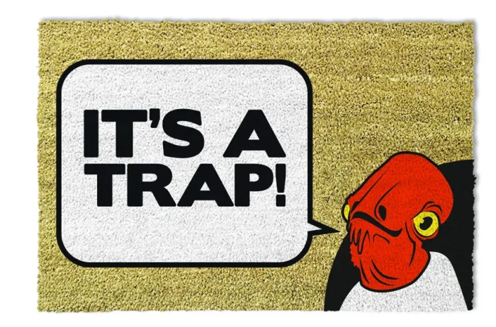 ADMIRAL ACKBAR-IT'S A TRAP DOORMAT