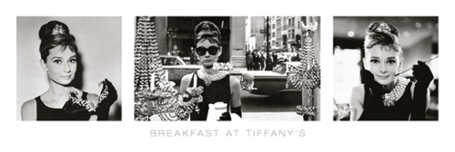 AUDREY HEPBURN( BREAKFAST AT TIFFANY'S B&W)